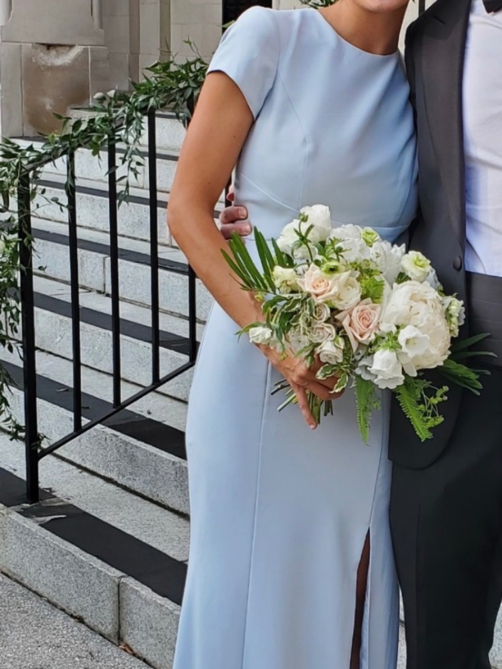 French Blue Dress